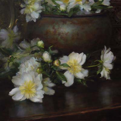 ''Von Maur Peonies'', oil, 24x30'', private collection