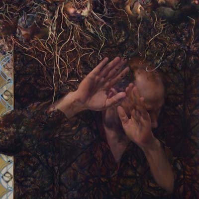 ''Dormancy Series: Recoil'', oil, 30x24'', Cedar Rapids Museum of Art Collection